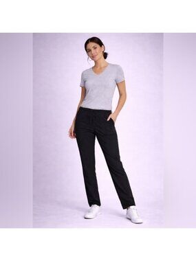 Scrubletics Black Drawstring Scrub Pants – Women’s Size L